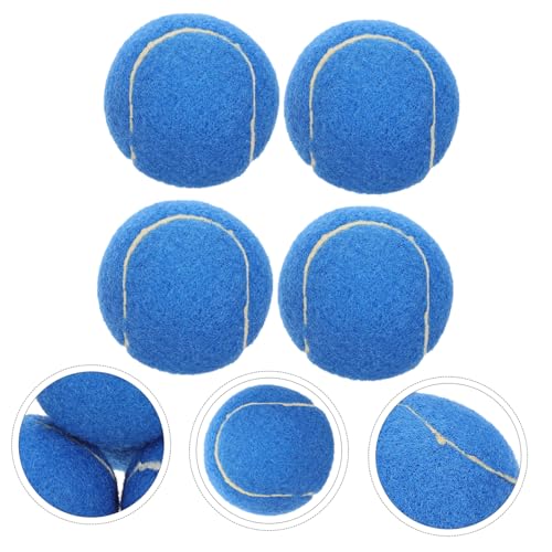 KOMBIUDA 4 Stück Teiliges Hundespielzeug aus Bissfestem Gummi Interaktive Tennisbälle für Hundetraining und Wurfspiele Langlebige Leicht zu Reinigende Hundebälle für Kleine und Mittelgroße KOMBIUDA 4 Stück Teiliges Hundespielzeug aus Bissfestem Gummi Interaktive Tennisbälle für Hundetraining und Wurfspiele Langlebige Leicht zu Reinigende Hundebälle für Kleine und Mittelgroße von KOMBIUDA