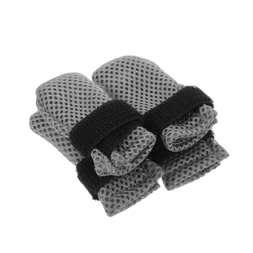 KOMBIUDA 4 Stück Teiliges Katzenbadeschuhe aus Weichem rutschfeste Pfotenschutz-Booties für Indoor-Katzen Sicherer Sitz Einfach Anzuziehen für Nagelpflege und Medizinische Behandlungen von KOMBIUDA