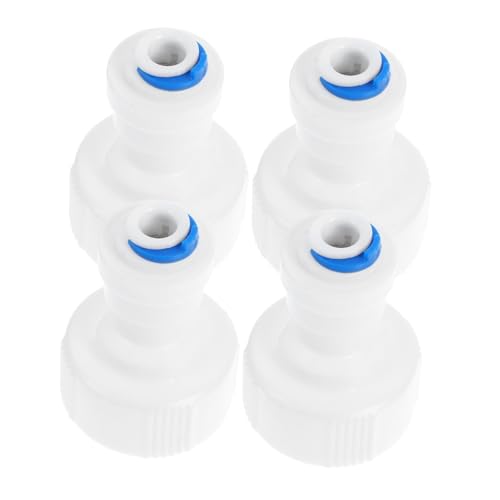KOMBIUDA 4 Stück Teiliges Schnellanschluss PP Wasserfilter Adapter Innengewinde Auslaufsicherer Schlauchverbinder für Wasserreiniger Einfache Installation Langlebig und Kompatibel mit von KOMBIUDA