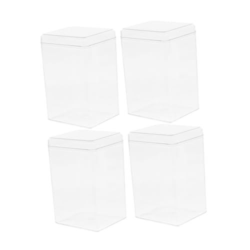 KOMBIUDA 4 Stück Teiliges Transparentes Vitrinen Display für Figuren Staubdichte Aufbewahrungsbox für Sammlerstücke Modelle und Action Figuren für Stilvolle Präsentation Ihrer von KOMBIUDA