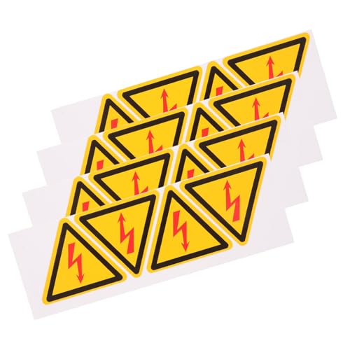 KOMBIUDA 4 Stück Teiliges Warnaufkleber Hochspannung Selbstklebend Elektrische Gefahrenhinweis Etiketten Für Verteilerkasten Sicherheitswarnung Für Elektroarbeiten von KOMBIUDA