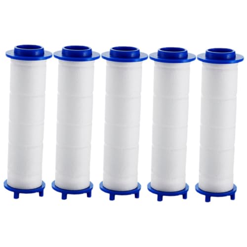 KOMBIUDA 5 Stück Teiliges Abnehmbarer Duschkopffilter für Brunnenwasser Austauschbarer Badfilter mit Hochdruckbeständigem PP Baumwollkern Effektiver Sedimentfilter für Sauberes Duschwasser KOMBIUDA 5 Stück Teiliges Abnehmbarer Duschkopffilter für Brunnenwasser Austauschbarer Badfilter mit Hochdruckbeständigem PP Baumwollkern Effektiver Sedimentfilter für Sauberes Duschwasser von KOMBIUDA