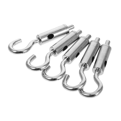 KOMBIUDA 5 Stück Teiliges Drahtseil Spanner aus Hochfestem Stahl Verstellbarer Drahtseilhalter für Kabel Langlebig und Verschleißfest Schnell Verstellbar für Leuchten Werbetafeln KOMBIUDA 5 Stück Teiliges Drahtseil Spanner aus Hochfestem Stahl Verstellbarer Drahtseilhalter für Kabel Langlebig und Verschleißfest Schnell Verstellbar für Leuchten Werbetafeln von KOMBIUDA