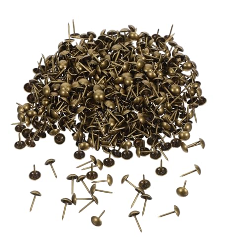 KOMBIUDA 500 Stück Metall Polsternägel Großkopf Möbel Dekorative Nägel Push Pins für Sofa Stuhl Bett Langlebige Stilvolle Holz Leder Polsterheftzwecken für Dekorative Möbelveredelung von KOMBIUDA