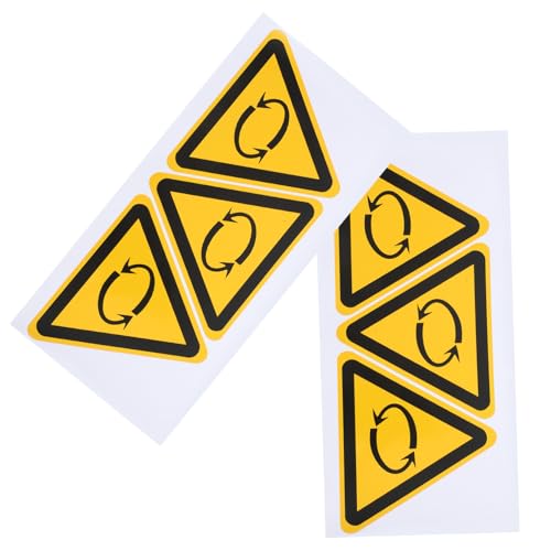 KOMBIUDA 6 Stück Sicherheitshinweis Aufkleber Warnschild Rotierende Maschinen Warnzeichen für Innen Außen Glas Metall Geeignet zur Unfallverhütung in Werkstatt Baustelle KOMBIUDA 6 Stück Sicherheitshinweis Aufkleber Warnschild Rotierende Maschinen Warnzeichen für Innen Außen Glas Metall Geeignet zur Unfallverhütung in Werkstatt Baustelle von KOMBIUDA