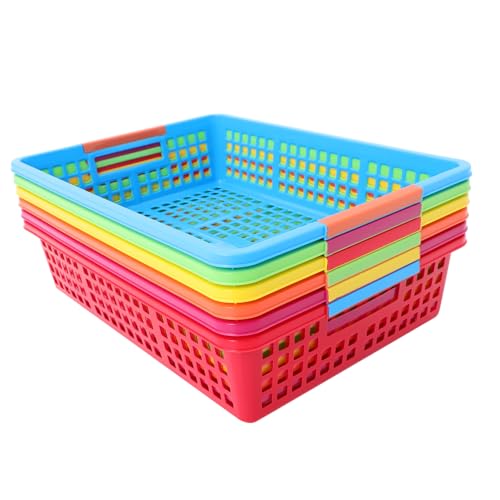 KOMBIUDA 6 Stück Snack -spielzeugspeicherkorb Papierkörbe Im Klassenzimmer Veranstalter Im Klassenzimmer Papierkorb Organizer Tablett Vorratskorb Bunter Plastikkorb Schreibtischkorb Pp KOMBIUDA 6 Stück Snack -spielzeugspeicherkorb Papierkörbe Im Klassenzimmer Veranstalter Im Klassenzimmer Papierkorb Organizer Tablett Vorratskorb Bunter Plastikkorb Schreibtischkorb Pp von KOMBIUDA