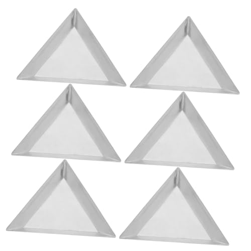 KOMBIUDA 6 Stück Teiliges Edelstahl Wägeschalen Dreieckform Präzise Schmuckwaage Tabletts für Pulver Flüssigkeiten Laborgenauigkeit Langlebig Robust KOMBIUDA 6 Stück Teiliges Edelstahl Wägeschalen Dreieckform Präzise Schmuckwaage Tabletts für Pulver Flüssigkeiten Laborgenauigkeit Langlebig Robust von KOMBIUDA