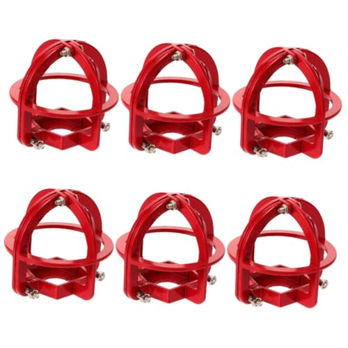 KOMBIUDA 6 Stück Teiliges Feuerfester Sprinklerkopf Schutzabdeckung aus Metall Kopfschutz mit Einfacher Montage Visuelle Warnung und Langlebiger Sprinklerkopf Schutz für Brandschutzsysteme von KOMBIUDA