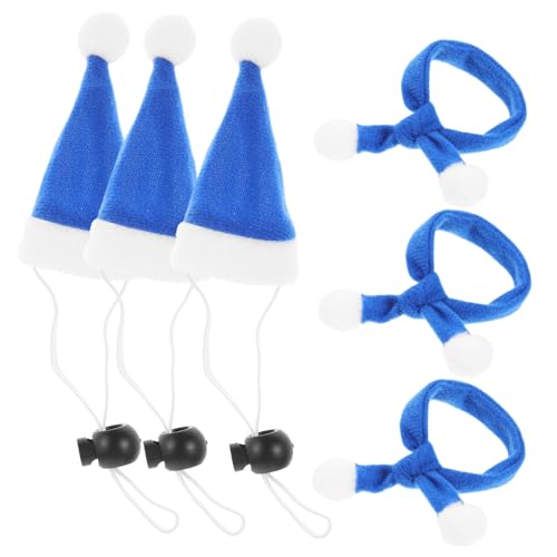 KOMBIUDA 6 Stück Teiliges Haustier Weihnachtskostüm Elastische Weihnachtsmützen und Weicher Schal in Blau Festliche Haustier Accessoires für Hunde und Katzen für Xmas Party und Fotografie KOMBIUDA 6 Stück Teiliges Haustier Weihnachtskostüm Elastische Weihnachtsmützen und Weicher Schal in Blau Festliche Haustier Accessoires für Hunde und Katzen für Xmas Party und Fotografie von KOMBIUDA