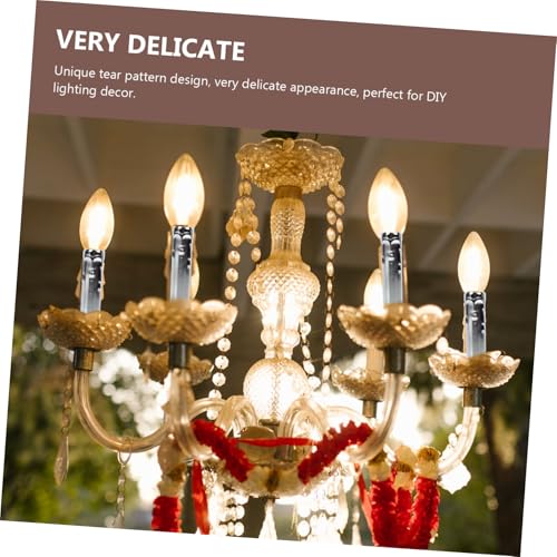 KOMBIUDA 6 Stück Teiliges Lampenfassung schutzhüllen aus Robustem Retro design Kronleuchter Lampenhalter Abdeckung Ersatzteile für Deckenlampe Wohnzimmer Dekoration von KOMBIUDA