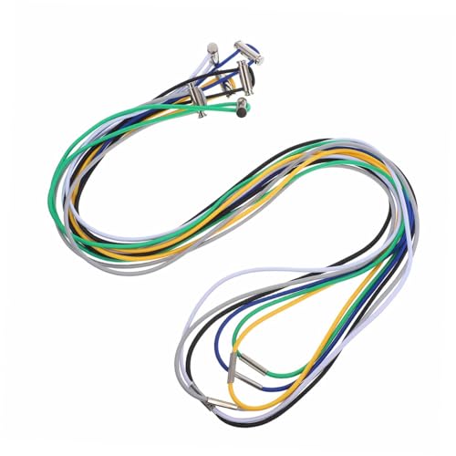 KOMBIUDA 6 Stück Verstellbare Gummibänder für Mülltonnen Langlebige Flexible Müllbeutelhalter in Farben Robust und Einfach zu Verwenden für Outdoor Camping Picknick und Party von KOMBIUDA
