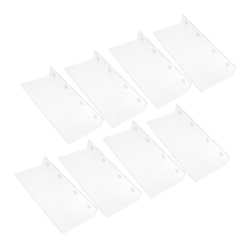 KOMBIUDA 8 Stück Regalrückwand Kommodenteiler Bücherregalhalter übersichtlicher Regalorganisator Fachteiler für Küchenschränke Aktenschrankteiler Acryl Transparent von KOMBIUDA