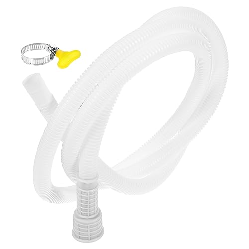 KOMBIUDA Abflussrohr der Klimaanlage Ablaufschlauch Conditioner Wechselstromabfluss Tragbares -Abflussschlauch-Set Schlauch tragbare Wechselstrom abtropfen lassen PVC Weiß von KOMBIUDA