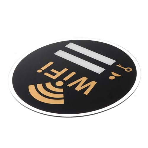 KOMBIUDA Acryl Wifi Passwort Wandschild Praktisches Wlan Schild Acryl Erinnerung für Zuhause Hotel Restaurant Öffentliches Wlan Passwort Anzeige von KOMBIUDA