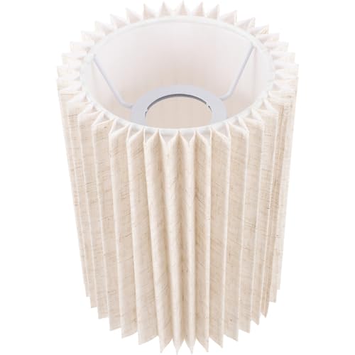 KOMBIUDA Anti blendstoff Lampenschirm für Tischlampe Eleganter Baumwoll leinenbezug Einfach zu Montieren Langlebig und Formbeständig Sanfte Lichtstreuung für Wohnzimmer und Schlafzimmer von KOMBIUDA