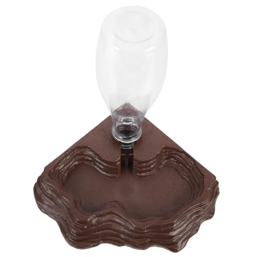 KOMBIUDA Automatischer Reptilien Trinknapf Braun Kompakter Wasserspender für Schildkröten und Eidechsen Wiederverwendbare Wasserschale für Terrarien Praktischer Wasserbehälter für KOMBIUDA Automatischer Reptilien Trinknapf Braun Kompakter Wasserspender für Schildkröten und Eidechsen Wiederverwendbare Wasserschale für Terrarien Praktischer Wasserbehälter für von KOMBIUDA