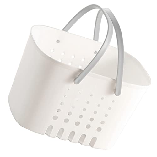 KOMBIUDA Tragbarer Dusch-caddy-korb Aus Kunststoff Mit Griff Für Badezimmer Duschkorb Mit Löchern Für Wasserablauf Geeignet Als Badezimmerkorb Und Aufbewahrungskorb Für Reinigungsmittel Und von KOMBIUDA