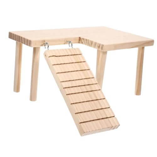KOMBIUDA Delicate Hamster Leiter Holzspielzeug Plattform für Kleintiere Hamster Kletterrampe Käfigzubehör Balance und Bewegung KOMBIUDA Delicate Hamster Leiter Holzspielzeug Plattform für Kleintiere Hamster Kletterrampe Käfigzubehör Balance und Bewegung von KOMBIUDA