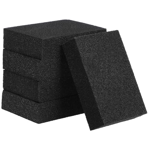 KOMBIUDA 5stücke Schwarze Spülschwämme Aus Schwamm Und Schmirgel Für Topf Und Pfannenreinigung Wiederverwendbar Für Küche Und Zuhause Bei Fleckenentfernung von KOMBIUDA