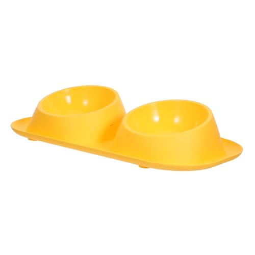 KOMBIUDA Doppelte Haustier-futternäpfe aus Kunststoff mit Rutschfester Basis Hygienisch und Langlebig Geeignet als Futter Wassernapf für Katzen Welpen und Kleine Hunde Platzsparendes Design von KOMBIUDA