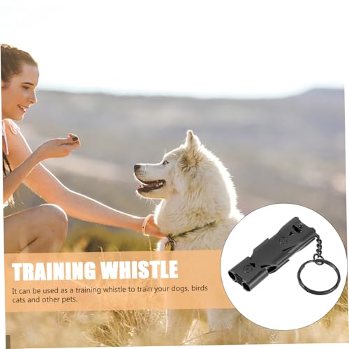 KOMBIUDA Edelstahl Hundepfeife mit Schlüsselring Lauter Trainingspfiff für Vogel Haustiererziehung Tragbares Multifunktionales Pfeifen Tool für Camping Überleben und Haustiertraining von KOMBIUDA
