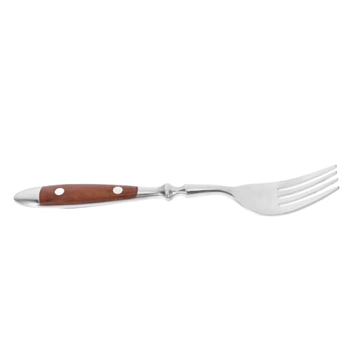 KOMBIUDA Edelstahl Teegabel mit Holzgriff Dessert und Appetizer Gabel aus Rostfreiem Stahl Ergonomisch und Vielseitig für Dinner Party Familie Komfortabler Griff von KOMBIUDA