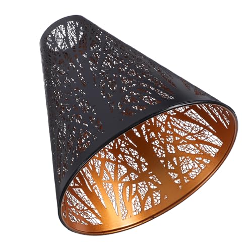 KOMBIUDA Ersatzlampenschirm für Stehlampe Tischlampe Hängelampe Elegantes Design mit Kunstvollem Eisenengravur für Wohnen und Bürodekoration von KOMBIUDA