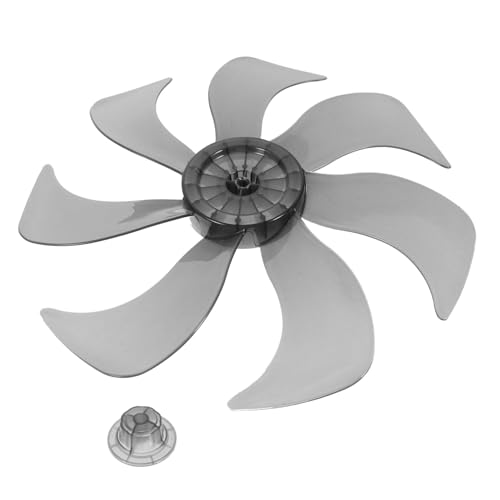KOMBIUDA Ersatzlüfterflügel Transparent Schwarz Langlebige Ventilatorflügel für Standventilator und Tischventilator Einfach zu Montieren und Leicht zu Reinigen Robustes Rotorblatt von KOMBIUDA
