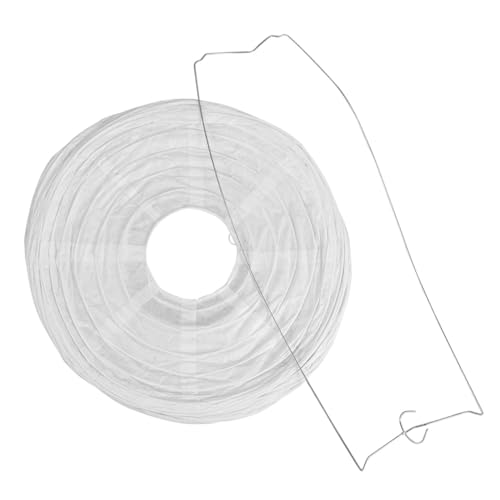 KOMBIUDA Faltbarer Papier Lampenschirm Weiß DIY Kreativ Lampion für Deckenbeleuchtung Schlafzimmer Kleine Laterne für Hochzeiten Geburtstage Feierdekoration von KOMBIUDA