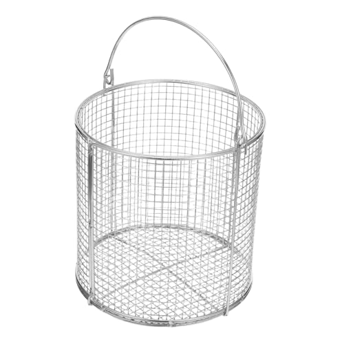 KOMBIUDA Filtration Präzisionsreiniger Korb Labor Hitzebeständig Verbesserte Entleerung Labor Edelstahl Kleine Ultraschallgeräte Griff Tauch Und Ablassfilterung Schwingreinigung von KOMBIUDA