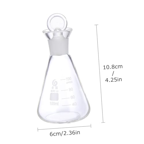 KOMBIUDA Glas Jodkolben Erlenmeyerkolben Flasche Kolben Laborkolben Wissenschaftliche Laborausrüstung Laborzubehör Durchsichtiger Kolben Graduierter Erlenmeyerkolben Für Chemie KOMBIUDA Glas Jodkolben Erlenmeyerkolben Flasche Kolben Laborkolben Wissenschaftliche Laborausrüstung Laborzubehör Durchsichtiger Kolben Graduierter Erlenmeyerkolben Für Chemie von KOMBIUDA