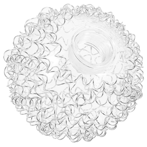 KOMBIUDA Glas Lampenschirm Ersatz Kugel mit Aluminiumdraht für Pendelleuchte Fassung Klarer Lampenüberzug Wohnzimmer Schlafzimmer Dekorationslicht von KOMBIUDA