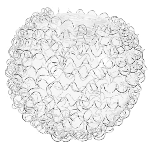 KOMBIUDA Glas Lampenschirm Kugel Ømm Aluminiumdraht Ersatz Lampenschirm für Pendelleuchte Deckenleuchte Tischlampe Robust Langlebig von KOMBIUDA