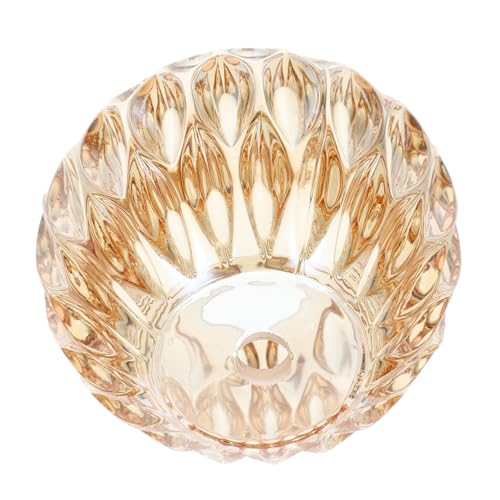 KOMBIUDA Glas Lampenschirm für Tischlampe Amberfarbenes Glas Lampenschirm Modernes Design Vielseitig Einsetzbar Leicht Zu Reinigen Einfach Zu Montieren Für Büro Und Zuhause von KOMBIUDA