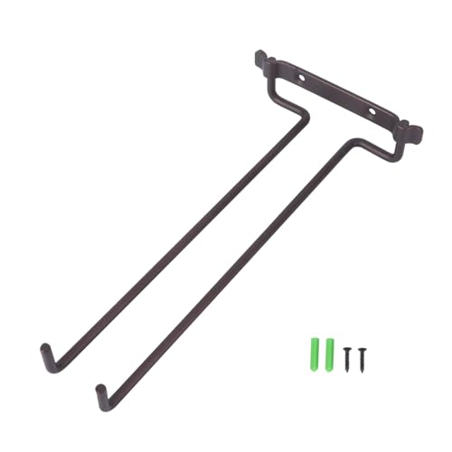 KOMBIUDA Hängender Weinglashalter aus Reihiges Regal für Weingläser Umgedrehter Goblet Halter Displayregal Antikem Bronze für Bar Restaurant und Zuhause von KOMBIUDA