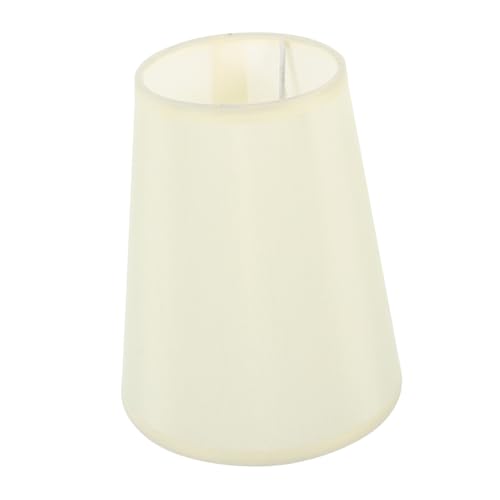 KOMBIUDA Halbrunder Lampenschirm Ersatzlampenschirm für Tischlampe Dekorativer Halbkreisförmiger Lampenschirm in Beige für Nachttisch und Stehlampen Einfach zu Montieren Stilvolle von KOMBIUDA