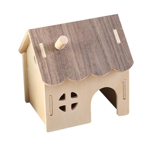 KOMBIUDA Hamster Holzhaus Versteck mit Sicherem Schlafbereich und Abnehmbaren Teilen Gemütliche Rückzugsvilla für Hamster und Kleine Haustiere Stressfreies Nest für Meerschweinchen und Igel KOMBIUDA Hamster Holzhaus Versteck mit Sicherem Schlafbereich und Abnehmbaren Teilen Gemütliche Rückzugsvilla für Hamster und Kleine Haustiere Stressfreies Nest für Meerschweinchen und Igel von KOMBIUDA