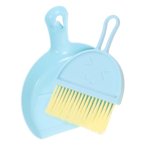 KOMBIUDA Hamster Käfig Reinigungsset Mini Kehrgarnitur mit Bürste und Schaufel aus Robustem PP Platzsparend Hängbar für Nagetierkäfige und Kleintier Einstreu Reinigung von KOMBIUDA