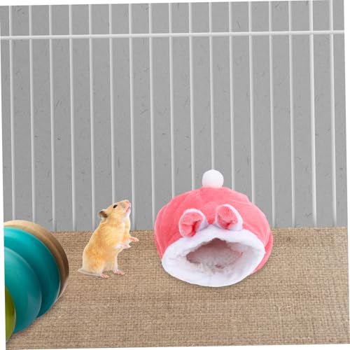 KOMBIUDA Hamster Nest Kleintierbett Plüschbett Winter Warmes Haustier Schlafnest Für Hamster Igel Kaninchen Rosa Kuscheliges Haustierbett Für Kleine Tiere Komfortables Schlafhaus KOMBIUDA Hamster Nest Kleintierbett Plüschbett Winter Warmes Haustier Schlafnest Für Hamster Igel Kaninchen Rosa Kuscheliges Haustierbett Für Kleine Tiere Komfortables Schlafhaus von KOMBIUDA