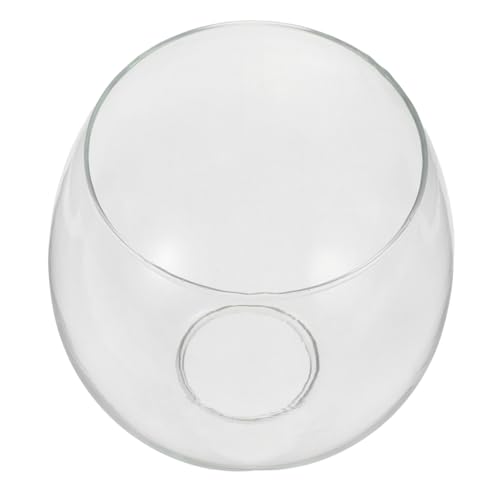 KOMBIUDA Handgefertigter Lampenschirm aus Hochtemperaturbeständigem Borosilikatglas Bernsteinfarben Klare Glasabdeckung Ersatz für Deckenlampen Wand und Pendelleuchten Sanfte Lichtstreuung von KOMBIUDA