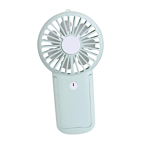 KOMBIUDA Handheld Mini -fan Wiederaufladbar Tasche Batteriebereicher Lüfter Tragbar Fans Handhaben Usb Handheld -fan Persönlicher Fan Grün von KOMBIUDA