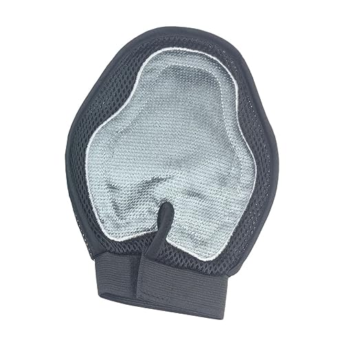 KOMBIUDA Haustier Fellpflegehandschuh mit Massagefunktion Doppelseitiger Hund und Katzen Grooming Glove zur Schonenden Haarentfernung und Grün für Tägliche Pflege und Fellreinigung von KOMBIUDA
