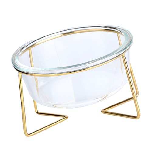 KOMBIUDA Hochbeiniger Futternapf aus Glas mit Rutschfestem Boden Schräger Futterschale für Katzen und Hunde Fassungsvermögen Stabiler Napf mit Erhöhtem Design für Nackenkomfort KOMBIUDA Hochbeiniger Futternapf aus Glas mit Rutschfestem Boden Schräger Futterschale für Katzen und Hunde Fassungsvermögen Stabiler Napf mit Erhöhtem Design für Nackenkomfort von KOMBIUDA