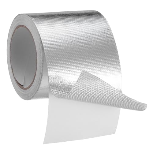 KOMBIUDA Hochtemperaturbeständiges Selbstklebendes Aluminiumband mit Feuerfestem Glasfasergewebe Vielseitiges Isolier und Reparaturband für Aluminiumrohre und Hitzebeständig KOMBIUDA Hochtemperaturbeständiges Selbstklebendes Aluminiumband mit Feuerfestem Glasfasergewebe Vielseitiges Isolier und Reparaturband für Aluminiumrohre und Hitzebeständig von KOMBIUDA