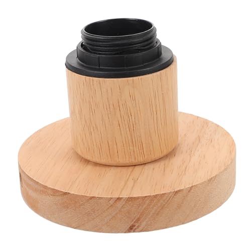 KOMBIUDA Holz Lampenfassung Deckenlampe Sockel Ersatz Natürliche Holzoptik Für Innen Beleuchtung Wohnzimmer Schlafzimmer Esszimmer von KOMBIUDA