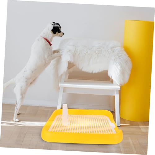 KOMBIUDA Hundetoilette aus Robustem PP Kleines Tragbares Welpenklo mit Säulendesign für Natürliches Urinieren Praktische Indoor Haustier Toilette für Kleine und Mittelgroße Hunde KOMBIUDA Hundetoilette aus Robustem PP Kleines Tragbares Welpenklo mit Säulendesign für Natürliches Urinieren Praktische Indoor Haustier Toilette für Kleine und Mittelgroße Hunde von KOMBIUDA