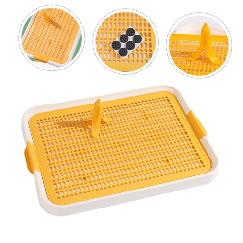 KOMBIUDA Hundetoilette mit Urinauffangschale Großer Welpentoilettenhalter Langlebiges Leicht zu Reinigendes Töpfchen für Haushalte Rutschfestes Design Geräumig und Hygienisch für Welpen KOMBIUDA Hundetoilette mit Urinauffangschale Großer Welpentoilettenhalter Langlebiges Leicht zu Reinigendes Töpfchen für Haushalte Rutschfestes Design Geräumig und Hygienisch für Welpen von KOMBIUDA