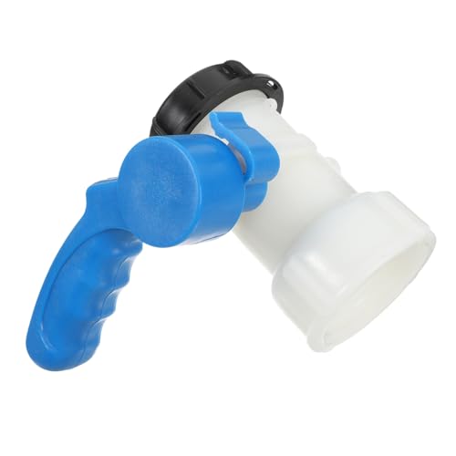 KOMBIUDA Ibc Klappenventil Adapter für Ibc Tote Tank Manuell Einstellbares Absperrventil mit Anschluss Kompatibel für Wasserablauf Schnellanschluss für Gartenschläuche Langlebiges von KOMBIUDA