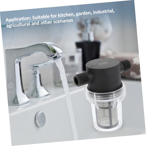 KOMBIUDA Inline Mesh Strainer Wasserpumpe Filter Außengewinde Mesh Partikelfilter Vorfilter für Gartenpumpe Wasserreinigung Algen Entfernung von KOMBIUDA