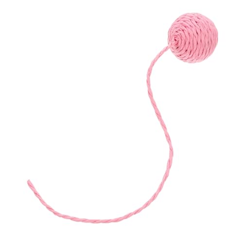 KOMBIUDA Interaktives Katzenspielzeug Sisal Kratzball mit Glocke Ersatzball für Katzenkratzbaum Zubehör Einfache Befestigung Sicherer Papierseilball Multifunktional für Indoor Katzen von KOMBIUDA